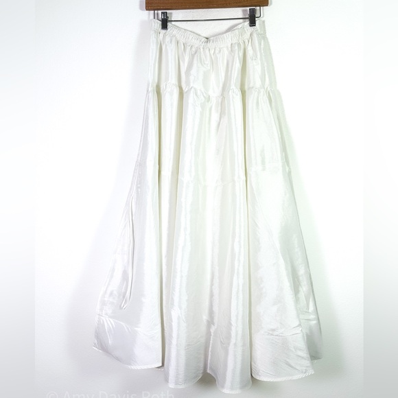 Free People Emory Drop Waist Midi in Eggnog size Small NWT - Picture 7 of 12